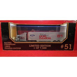 1993 NASCAR TRANSPORTER #51 RACING CHAMPIONS PREMIER LIMITED EDITION 1 OF 7,500
